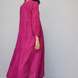 Anthropologie Viola Tiered Maxi Dress – Plum – XL – EUC